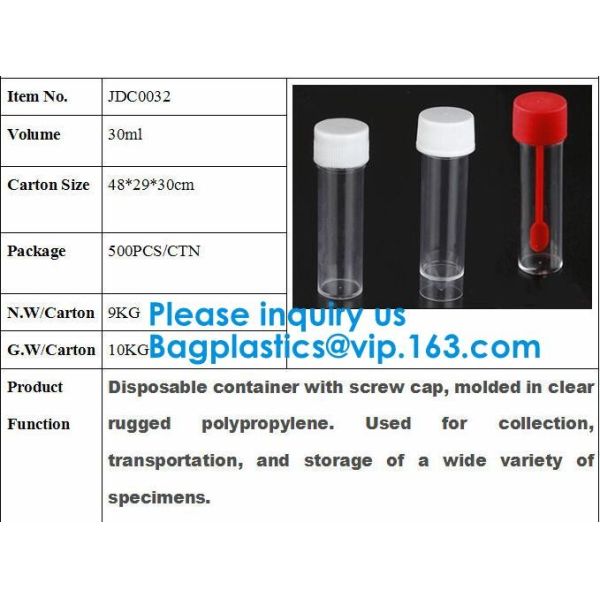 Disposable Urine Specimen Cup/Urine Sample Containers/Urine Collection Cup,Sterile Disposable Hospital Sample 60ml 100