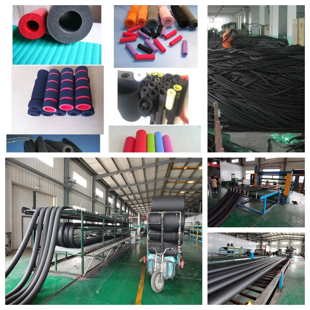 Custom NBR PVC Rubber Foaming Insulation Tube production Line manufacturer