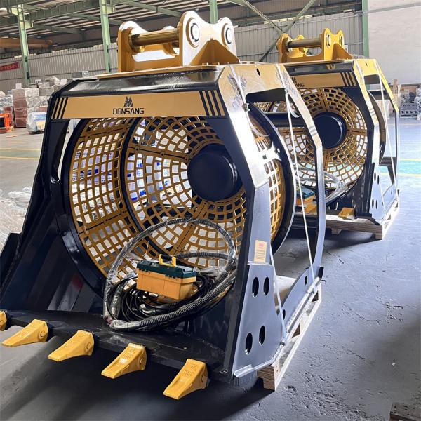 Quality Rotating Screening Bucket Excavator Attachment Excavator Rotating Screening Bucke Crusherening Bucket Rotating Screening Factory Good Price Good Quantity For Sale Suitable Excavator for sale