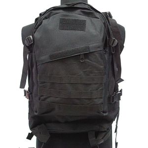 China Black nylon tactical backpack wholesale