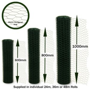 Hex Hole Galvanized Steel L96m Chicken Mesh Fence