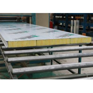 China Building Materials 125mm Heat Insulated Glass Wool Sandwich Panel wholesale