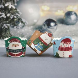 110gsm Rolled Rim Paper Cupcakes Mold Baking Muffin Cups