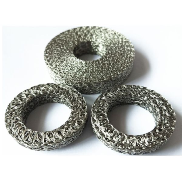 OEM Metal Compressed Knitted Wire Mesh 65*41*23.5mm Wire Mesh Gasket