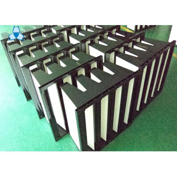 High Performance H13 V Bank Filter , Portable Air Filter For Hospital Operating Room