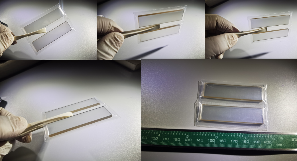 Customized SIC Silicon Carbide Wafer Single Crystal Window Piece 60 X 10 X 0.5mm