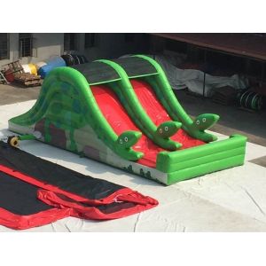 China Waterproof 0.55mm PVC Inflatable Adventure Slide Playground Equipment wholesale