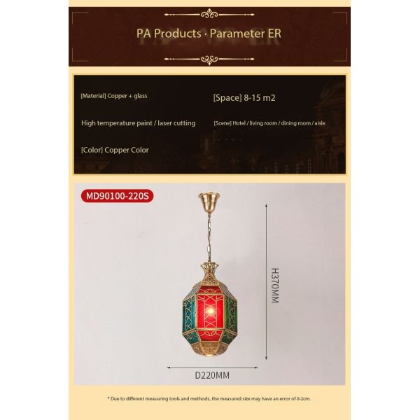 LED Decoratiove Large Copper Chandelier Antique Copper Pendant Light