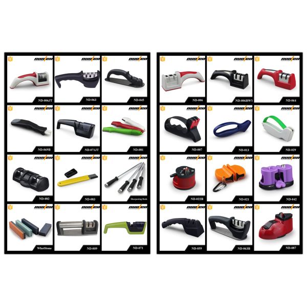 Black Diamond Wheel Knife Sharpener , Plastic Knife Sharpener With Color Box