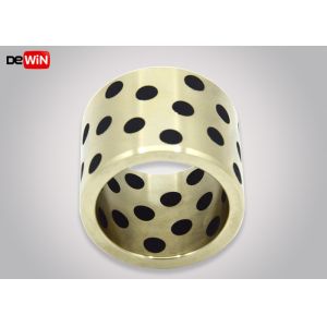 China Inset Graphite Self Lubricating Bronze Bushings / Coated Bearings Sleeve wholesale