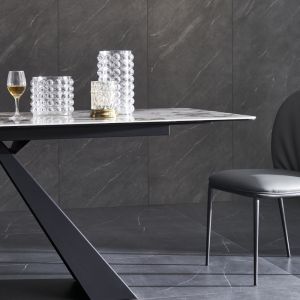 Marble Luxurious 4 6 Seater Extending Dining Table 1100mm Width