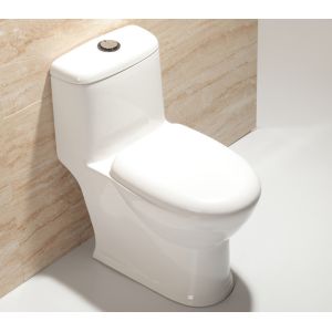 China White Ceramic One Piece Toilet with Dual Flush 3L/6L wholesale