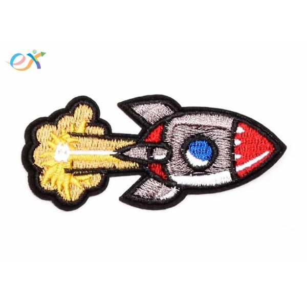 Event Theme Embroidery Badges Aeroplane Aircraft Embroidery Clothing Patches