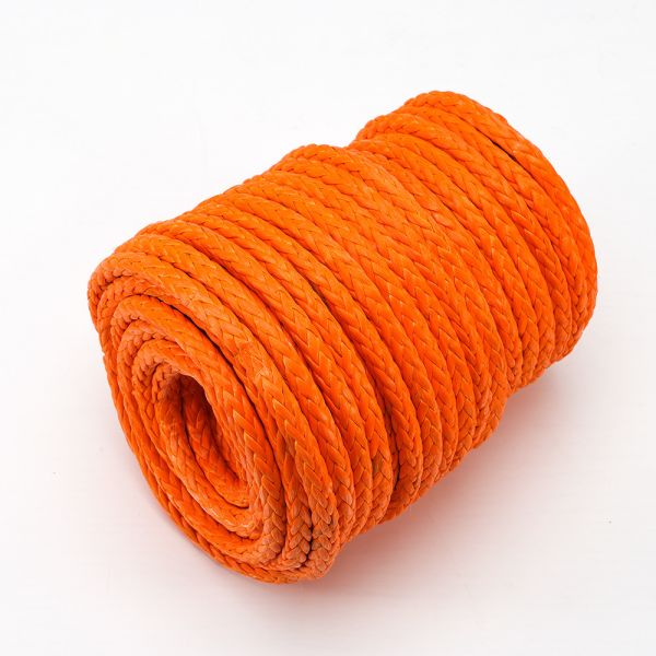 8/12 Strands UHMWPE / Hmpe Rope For Mooring Towing And Sling