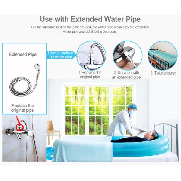 High Elastic Inflatable Portable Bathtub For Adults 17 Degree Angle Bevel Design