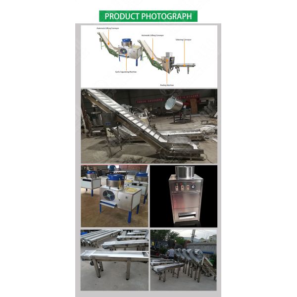 Nitrogen injected peeled garlic production line / garlic peeling line machine price