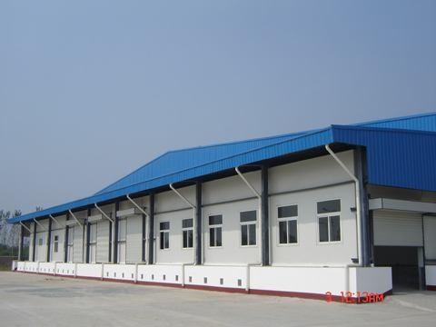 Quality 40 HQ Contianer Loading Poultry Farm Structure With Steel Sheet Cladding for sale