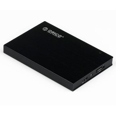 Quality ORICO 2595SUS Tool Free Multi-color USB2.0&amp;eSATA Hard Drive Enclosure for 9.5mm &amp;12.5mm SATA HDD for sale