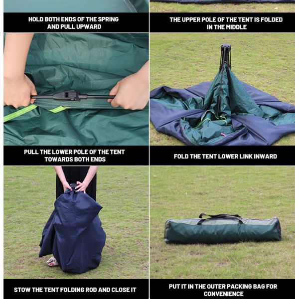 200x200cm Area Four-Season Outdoor Pop Up Camping Tent Automatic Outdoor Tent