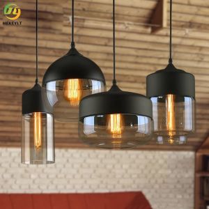 China Indoor Hotel Modern Pendant Light E26 With Glass Shade wholesale