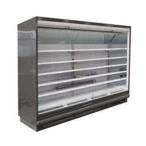 China 3.75M Long Open Display Fridge , Commercial Deli Display Fridge With EBM Fan Motors wholesale