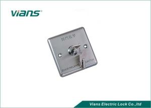China Durable Aluminum Alloy Door Exit Button / push button exit switch With Emergency Key wholesale