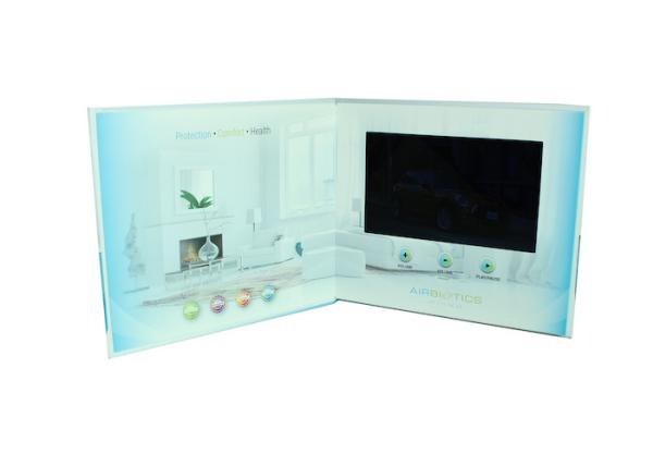 Quality Full color electronic flip book Video Booklet with Magnetic switch , 4G for sale