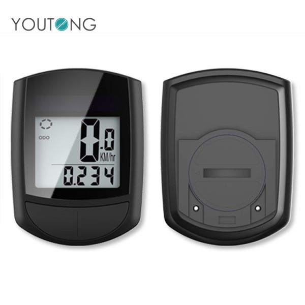 ABS Spinning Digital GPS Bicycle Speed Meter Cycle Speedometer With Wired Bike Computer