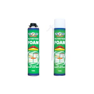 China Industrial PU Foam Spray Large Expansion Capacity 300ml / 500ml / 750ml wholesale