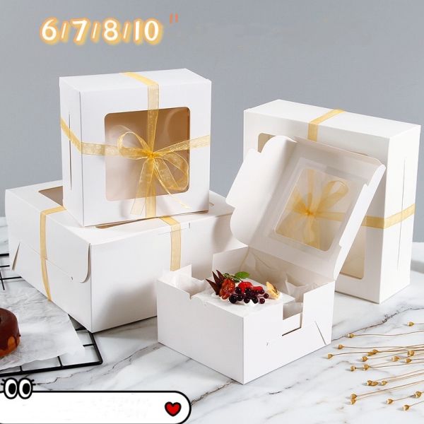 Cake Food Storage Cardboard Packaging Boxes CMYK/Pantone Printing Folders Type