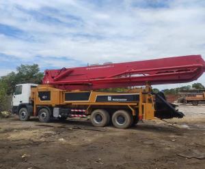 China Hydraulic Machining Putzmeister 42m Cocnrete Pump Truck Renovated Condition in Orange wholesale