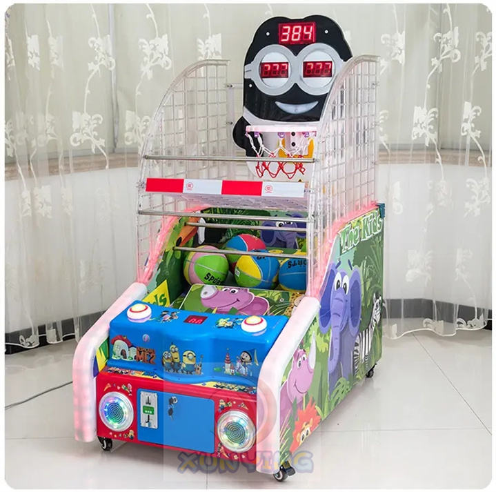 China Kiddie Rides Basketball Game Machine Coin Operated 220V wholesale