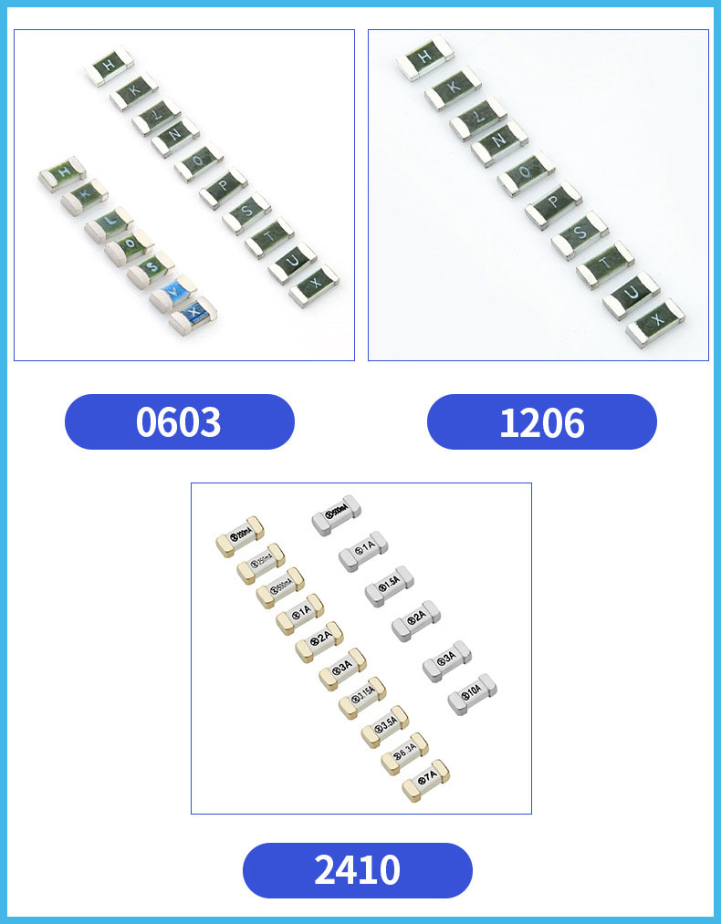 SMD Chip 1025 Ceramic 300v Fast Acting Surface Mount Fuses UL 5A 500V