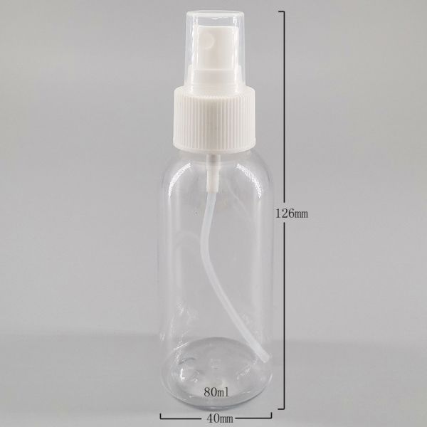 4oz Round 120ml PET Plastic Spray Bottle Cosmetic Packaging