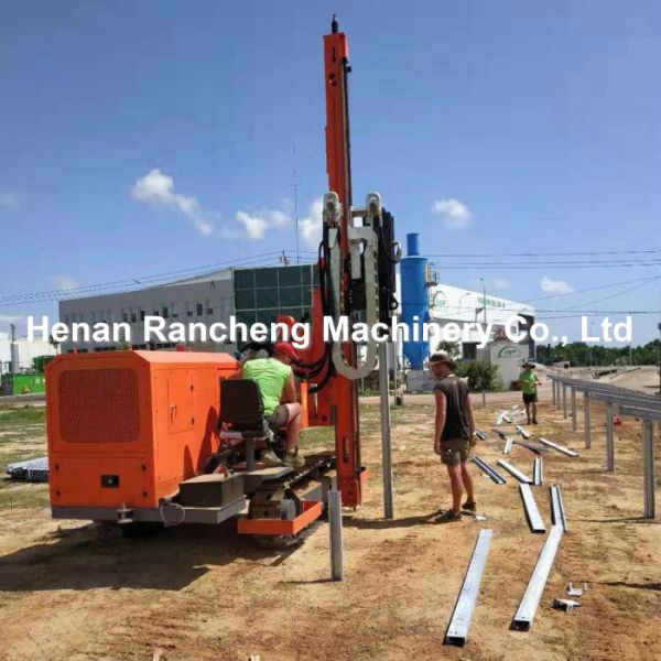 RC260Y Pile Drilling Machine Photovoltaic Crawler Hydraulic Helical Solar Pile Driver