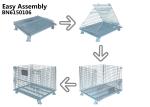 Warehouse Foldable Wire Container , 4 Gauge Wire Mesh Pallet Containers