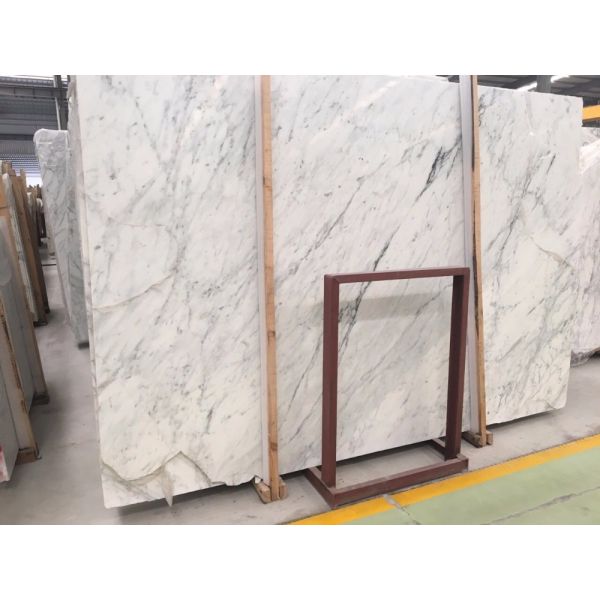 Italian white carrara marble slab