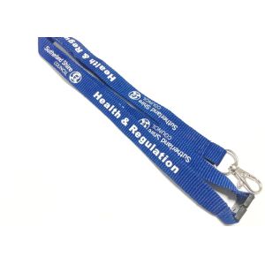 Staff Accessories Custom Polyester Lanyards , Safety Breakaway Lanyard Simply