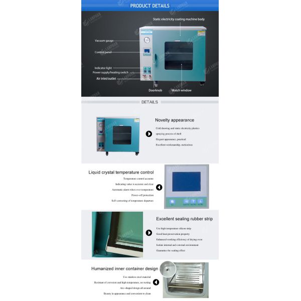 Vacuum Chamber Sanitary Medical Lab Drying Oven Bulletproof