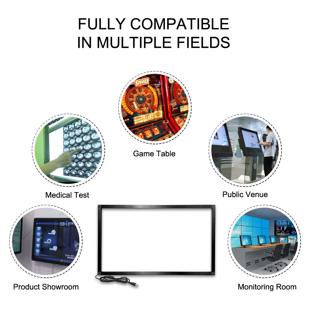 65 Inch Screen Ir Multi Touch Frame Customized Size YCLTOUCH