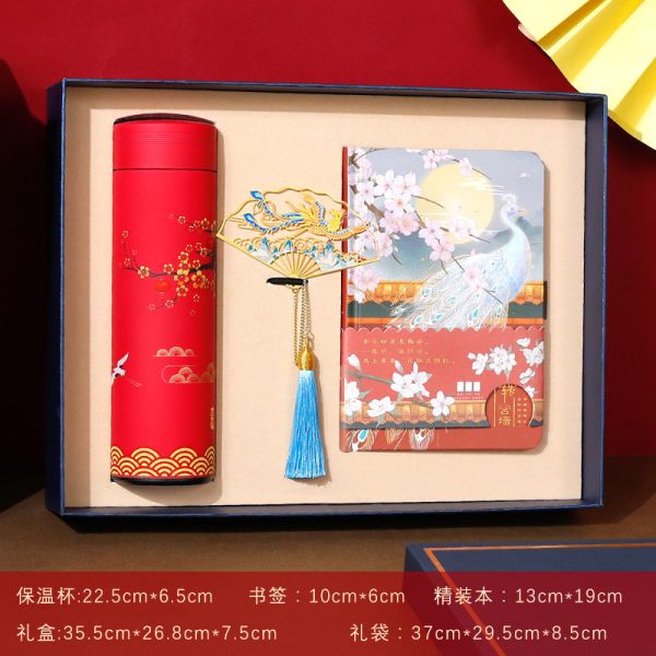 Ancient Style Hardcover Notepads with 100 Inner Sheets Perfect Student Handbook Gift Set