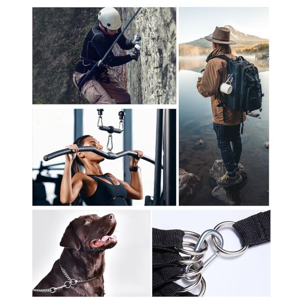 Polished Finish Stainless Steel 304 Rigging Carabiner Snap Hooks DIN5299c Spring Hook