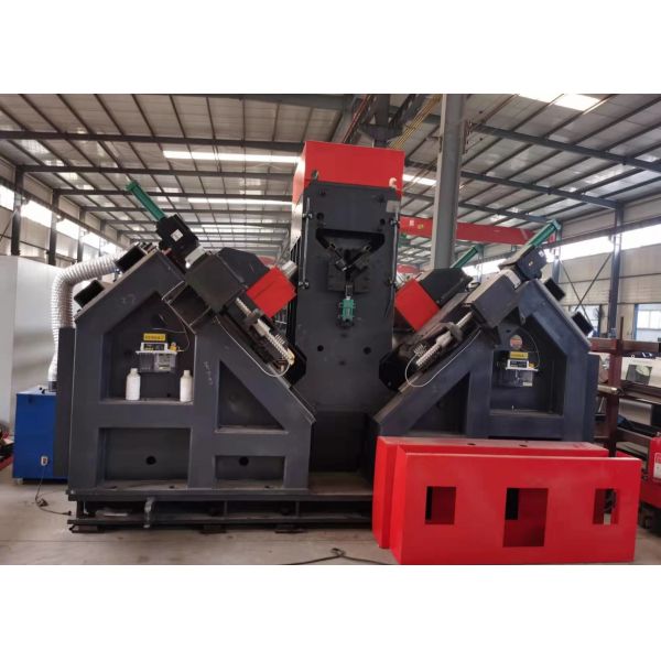 220V Steel Drilling Punching Marking CNC Angle Drill Machine With PLC Core Components