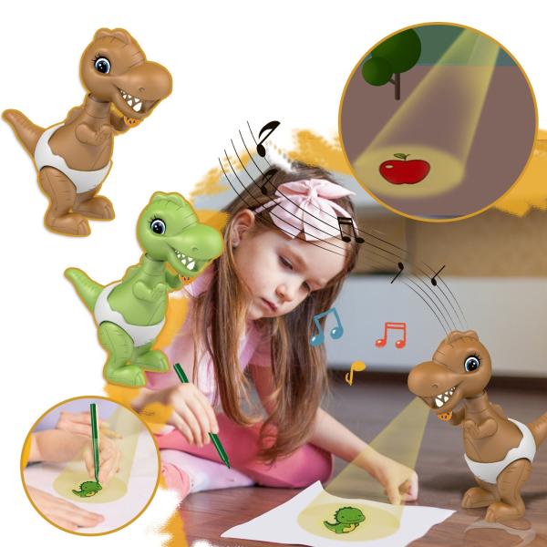 Quality Custom Cartoon Slide Projector LED Flashlight Projection Torch Lamp Children Toys for sale
