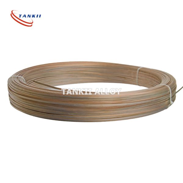 5mm Width CUNI12MN2 Resistance Alloy Copper Color Flat Strip / Flat Wire For Shunt