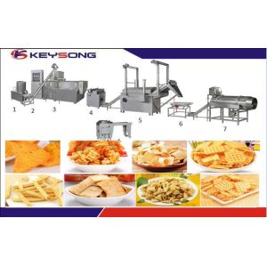 Frying Pellet Snack Food Making Machine , Rice Chips Making Machine