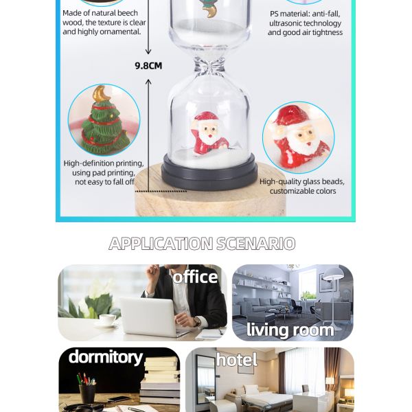 One Minute Kids Sand Timer Mini 1/3/5/10/15/30/60 Pink Christmas Hourglass Minutes Sand Watch