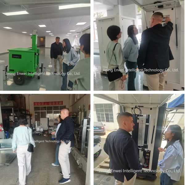 Mobile Camera Tower Cube Surveillance Unit For Construction Site Theft Prevention