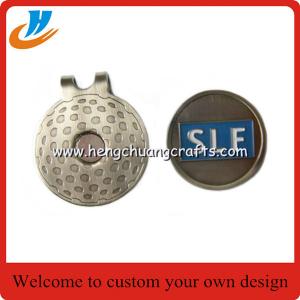 China Personalized Hat Clips / Metal Golf Cap Clips/ High quality magnet hat clips cheap custom wholesale