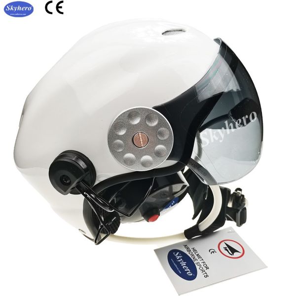 En 966 Standard Powered Paragliding Helmet Noise Cancel Paramotor Helmet Color Red Black White Blue Paramotor